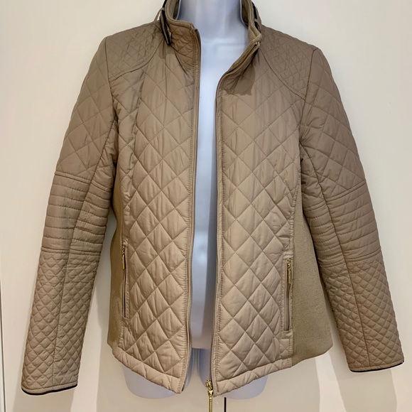 Weatherproof Jackets & Blazers - Tan puffer jacket